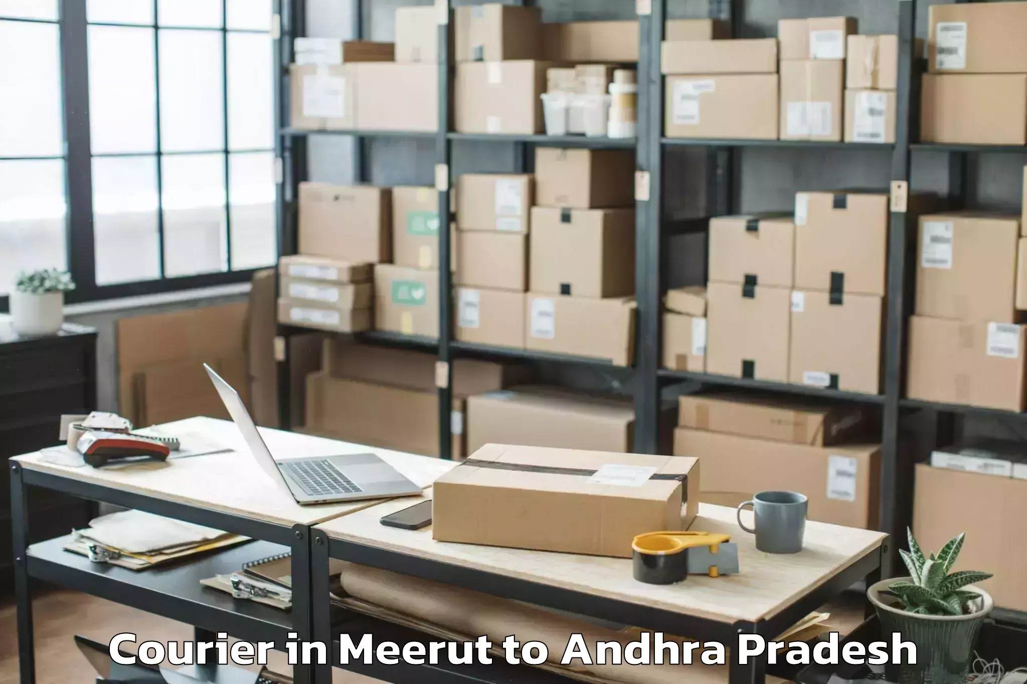 Trusted Meerut to Nandigama Courier